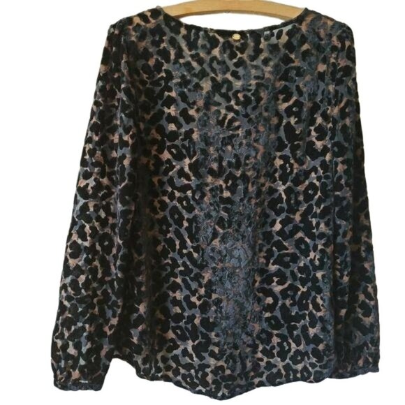 Guess |  Leopard Animal Print Blouse - Picture 2 of 7